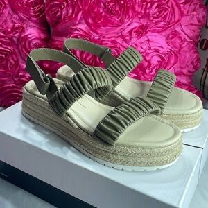 Dolce Vita Mizza Alpargata‎ wedge sandals, OLIVA STELLA, size 8.5